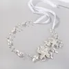 Złote srebrne kryształki perły pędzle ślubne opaska do włosów moda dla kobiet akcesoria do włosów biżuteria na przykład ślubny