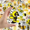 10/30/50Pcs Cartoon Cute Little Bee Sticker Creative Yellow Cute Graffiti Stickers Waterproof Decals Gift Guitar Decorative Toys Car