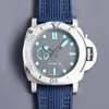 PAM 1225 MENS AUTOMATIC OROLOGI 47MM GIORNO GIORO 2555 CINTURA IN PELLE MECCANICA AISI 316L ACCIAIO FINE LUMINUN2498307