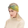 Dropshipping Bohemian Tie Dye Cross Hair Band för kvinnor Yoga Sport Fitness Headbands Knut Wide Brim Hårtillbehör