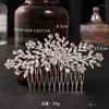 Hårklipp Barrettes Comb För Bridesmaid Flower Girl Rhinestone Shining 10-Tooth Design Side Fashion Alloy Tillbehör Dekoration