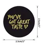 500pcsroll You039ve Got Great Taste Stickers 1inch Paper Thank You Stickers Seal Labels Gold Business Packing Label Stationery5539110