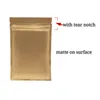 12 * 18cm 100pcs Zip Lock Make up Products Sacs d'emballage Emballage réutilisable Mylar Foil Zipper Seal Pochettes Artisanat et sac d'emballage cadeau