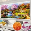 5D Malarstwo diamentu DIY Dream Home Krajobraz Naturalny sceneria Diamentowe haft haftowy Prezent Rhinestone European Home Decor 2012124482199