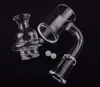 Quartz Banger NailTerp PearlGlass Carb Cap 25mm Flat Top quarzo banger Nail Spinner carb cap quarzo 10mm 14mm 18mm Glass Bong