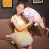 37-58cm 만화 다채로운 도롱뇽 봉제 장난감 박제 소프트 아기 사랑스러운 물고기 베개 Kawaii LifeLike 인형 어린이 선물 LA329