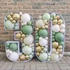 DIY Anniversaire Numéro Ballons Boîte De Remplissage Cadre Mosaïque Coeur Boules Anniversaire Baby Shower Décorations De Mariage Partie Toile De Fond 220225