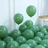 128pcs avocat vert ballon rétro rose ballons en latex guirlande arc kit mariage fête d'anniversaire bébé douche décoration hélium 211216