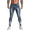 GINGTTO Jeans für Männer Slim Fit Super Skinny Jeans für Männer Street Wear Hip Hop knöchellang eng geschnitten eng am Körper anliegend Big Size St 201111