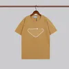 여름 남성 여자 디자이너 티셔츠 2022 새로운 호랑이 머리 삼각형 패션 티셔츠 캐주얼 느슨한 100 % 코튼 탑