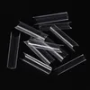 2022 Fashion 500pcs/bag long square square square pass tips clear/natural c curve curve half cover diy acrylic fake nails salon manicure designs lady phingernail