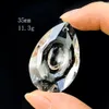 2pcs 35mm 명확한 Longan Crystals Prism Suncatcher Wind