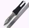 Black Camo A163 Damascus Mönster 8 Modeller Double Action Tactical Automatic Auto Pocket Folding EDC Knifing Hunting Knives Outdoor Tools