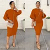 Femmes designers vêtements fashion loisir couleur solide robe robe décontractée pour femmes 109