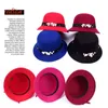 2021 New Pearl accessories Jazz hat wool Fedoras cap Basin of dome woolen cloth hat female cloth Basin cap free shipping