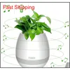 Portable Speakers Tokqi Bluetoth Smart Touch Music Flowerpots Plant Piano Music Playing Wireless Flowerpot Colorful Light Flower P qylXnd packing2010