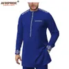 Vêtements africains pour hommes TrackSuit Chemises et pantalons Ensemble Dashiki Tenues Ankara Imprimer Floral Outfits Afripride A1916075 20118