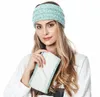 Tricoté Crochet Bandeau Femmes Sports D'hiver Hairband Turban Yoga Head Band Cache-oreilles Cap Bandeaux Accessoires De Cheveux Party Favor Z6