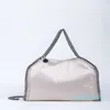 marque de luxe en gros classique Trois sacs en cuir pour femmes de taille douce Shopping Sling sont livrés avec 3 chians en argent ou en or Métaux Petit PVC