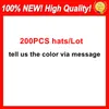 200 PCS/Lot 100% Coton Nouvelle Haute Qualité Bleu Rouge Noir Violet Rose Vert Jaune Orange Baseball chapeaux casquettes Usine onlie store Gratuit personnalisé