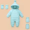 2020 nueva moda Otoño Invierno mameluco ropa infantil bebés recién nacidos mono bebé niño niña monos de nieve para niños traje de nieve LJ201007