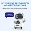 939A Pocket RC Robot Talking Interactive Dialogue Voice Recognition Record Singing Dancing Telling Story Mini RC Robot Toys Gift 201211