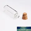 熱い販売30ピース3mlミニガラスのボトル空のサンプル瓶の瓶diyクラフトデコレーションのためのコルクストッパーの瓶メッセージDIYギフト2018