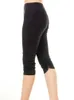 Женщины леггинсы 100% реальный шелковый шелк 3/4 Длина брюки стройные легинги плюс размер антимонтажные дна брюки светлые цвета черный белый 201027