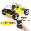 DIY Plastic Model Kit Mobile Phone Remote Control Toy Set Kids Physics Science Experiment Assembled rc cars radio control LJ200918
