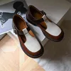 Sukienka Buty Wiosna / Lato Split Skórzana Kobieta Round Toe Pompy Mieszane Kolory Zapatos de Mujer Dla Kobiet Mary Jane 220303