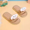 NXY Slippers Children plush slippers girl household warm cotton lamb wool kids autumn winter 220125