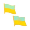 Ukraina Flaga Emalia Szpilki Niestandardowe Broszki Proste Lapel Odznaki Pokój i miłość Biżuteria Prezent Dla przyjaciół