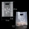 New Thank You Plastic Gift Bag Bread Storage Shopping Bag with Handle Party Wedding Plastic Candy Cake Wrapping Bags DHL sinping