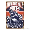 2021 TT Isle of Man Metal Affisch Retro Motorcykel Races Plaque Wall Art Målning Platta Pub Bar Garage Heminredning Vintage Tenn Tecken