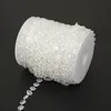 Dream Wedding Clear Crystal Acrylic Pärlor Roll Hängande Garland Strand Bröllop Födelsedag Jul Decor DIY Gardin 30 meter / Lot