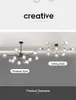 Led Modern Chandelier lamps for LivingRoom Bedroom Home Decoration Special Indoor Lighting Fixtures Hanging Design Art