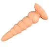 NXY Dildos Anal Toys Large Tower Shaped Vestibule Plug for Men and Women Masturbation Device Soft Suction Cup Chrysanthemum Expansion Fun Adult 0225