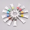 12 cores tubos 6ml tube tube desenho pintura pigmentar aquarela conjunto com escova de arte suprimentos w91a 201225