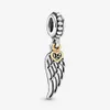 silver angel wing charms