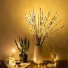 LED ramo do salgueiro Lâmpada 20LEDs Galho luzes altas Ramos Vaso Filler Willow Luz Cordas Para Casa Garden Decoration