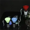 물 담뱃대 다채로운 유리 그릇 14mm 18mm 남성 조인트 쿼터 뱅커 촉수 흡연 봉