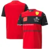 F1 Formel One Short Sleeve T-shirt 2022 Racing kostym Sport Rund Neck Tee Anpassad stil Större polyester Snabbtorkande T-shirts