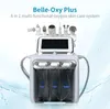 다기능 6 in 1 hydro microdermabrasion 얼굴 껍질 깨끗한 스킨 케어 페이셜 클리닝 히드라 물 산소 제트 껍질 기계 가정용