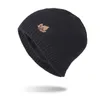 Mens Gift Hip-Hop 스타일 겨울 유지 보온 방풍 모자 수제 두꺼운 니트 두개골 모자