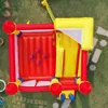 YARD Home Use Inflatable Jumping Toys Bounce House Kids Bouncy Castle with Slide Free Blower