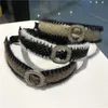 Rhinestone Headband för kvinnor förtjockta plysch bred, hårbåt vinter varm furry hårb och dam flickor hår accessorie