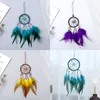 Ręczna DreamCatcher Wiatr Koralik Feather Koralik Okrągłe Aeolińskie Dzwony Domowe Wyposażenie Dekoracyjne Tickets Dream Catcher Wiszące 7 5yxa G2