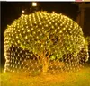 LED 1.5m * 1,5 m 100 diod LED Web Net Fairy Christmas Home Ogród Light Curtain Netto Lampy netto