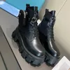 Nowe botki Rois Leather and Monolith Re-Nylon Boot Botki inspirowane wojskiem Nylonowe etui przymocowane do kostki za pomocą paska