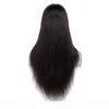 Indian Raw Virgin Hair 360 Spets Frontal Wigs Human Hair Straight 360 Frontal Peruk med babyhår 826 tum rak Yiruhair4217458